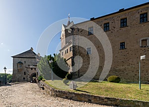 Castle in Czech historical city Loket Elbogen