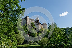 Castle in Czech historical city Loket Elbogen