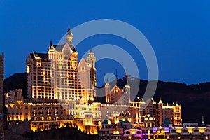 Castle in Dalian city