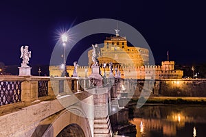 Castle de Sant Angelo in Rome Italy