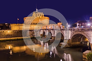 Castle de Sant Angelo in Rome Italy