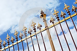 Castle decorative grille fence