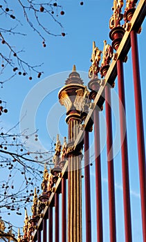 Castle decorative grille fence