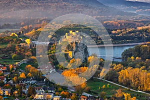 Castle of Devin over Danube river