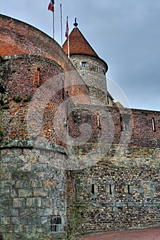 Castle of Dieppe in Normandy, France