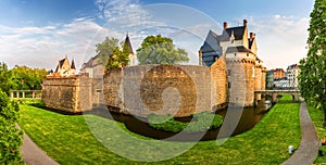 Castle of the Dukes of Brittany Chateau des Ducs de Bretagne in Nantes, France photo