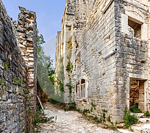 Castle Dvigrad in Istria, Croatia