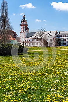 Castle Ehrenstein in Ohrdruf in Germany in spring time