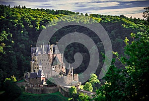 Castle Eltz by sunset