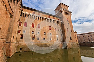 Castle Estense in Ferrara, Italy