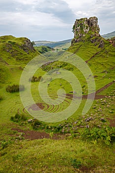 Castle Ewen - Fairy Glen with circular, spiral like pattern, Uig, Portree