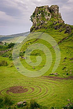 Castle Ewen - Fairy Glen with circular, spiral like pattern, Uig, Portree