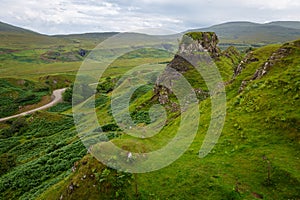 Castle Ewen - Fairy Glen with circular, spiral like pattern, Uig, Portree