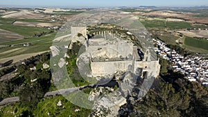 aerial view of the castle of Fatetar in the municipality of Espera, Spain. photo