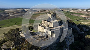 aerial view of the castle of Fatetar in the municipality of Espera, Spain. photo