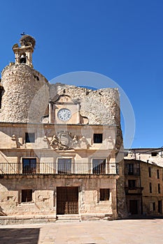 Castle Fernan Gonzalez, main square, Sepulveda, Segovia province photo