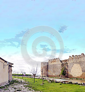 Castle in the fields photo