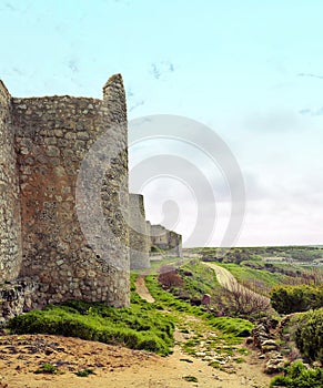 Castle in the fields photo