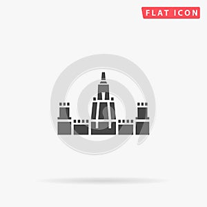 Castle flat vector icon