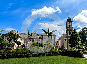 Castle on the flower island of Mainau, Germany