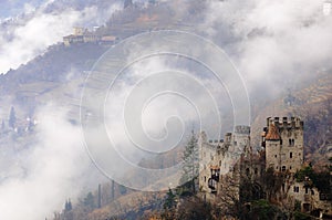 Castle and fog