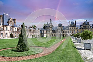 The castle of Fontainebleau