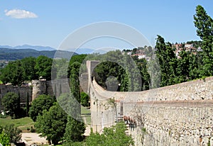 Castle fortificated wall