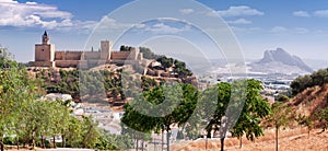 Castle fortress Real Colegiata de Santa Maria La Mayor, Antequera, Malaga Province, Andalucia, Spain photo