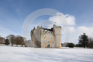 Castle Fraser in the snow