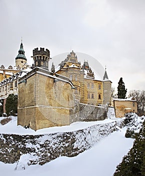 Castle in Frydlant v Cechach. Czech Republic