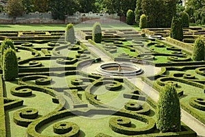 Castle garden Bucovice, Czech republic