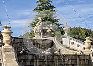 Castle Garden Fountain, Cesky Krumlov, Czech Republic