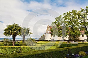 Castle garden at Lake Constance