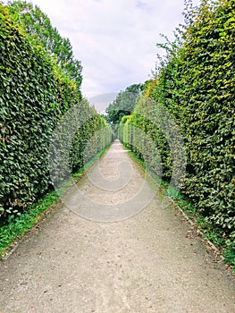 The Castle Garden at the State Castle and Chateau in Cesky Krumlov, Czech Republic