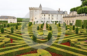 Castle Gardens in the Loire Valley in France.