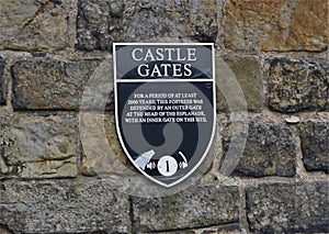 Castle Gate Marker
