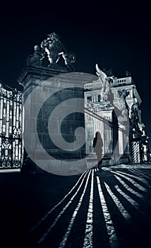 Castle gate in Prague