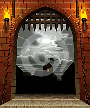 Castle gate photo