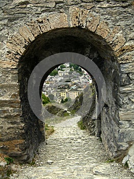 Castle gate in Sion (Switzerland)