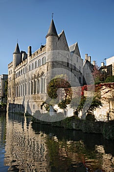 Castle of Gerald Devil in Ghent. Belgium photo