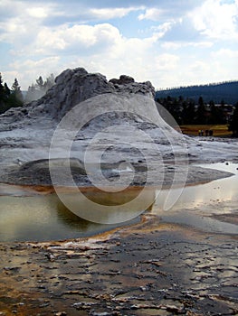 Castle Geyser in Yellowstone National Park