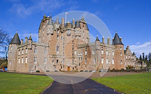 Castle of Glamis in the highlands.