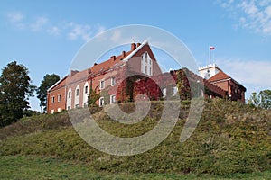 Castle in Gostynin  Poland in autumn