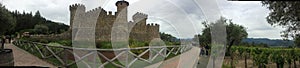 Castle grey sky California Napa valley winery San Francisco