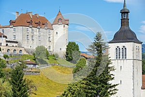 Castle of Gruyeres, Fribourg canton, Switzerland
