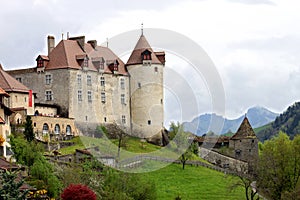 The Castle of GruyÃÂ¨res (Switzerland) photo