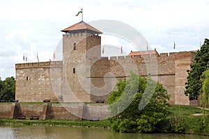 The castle in Gyula, Hungary.
