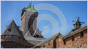 Castle Haut Kenigsberg in Alsace, France