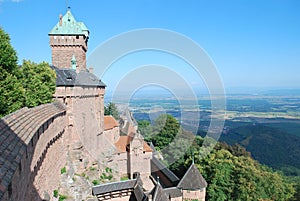 The castle of Haut-Koenigsbourg in France. photo