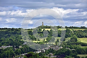 Castle Hill above Huddersfield town photo